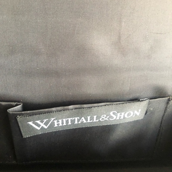 𝅺WHITTALL & Shon Black Rhinestone‎ brooch with a bow clutch or shoulder purse - Picture 10 of 11